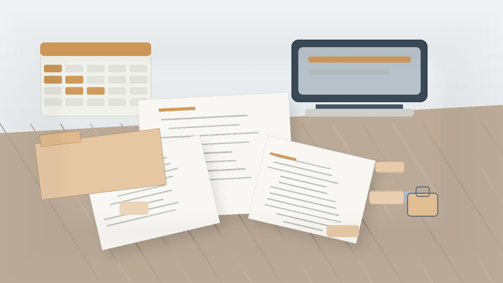 Rejected insurance claim: evidence to prepare document preparation scene