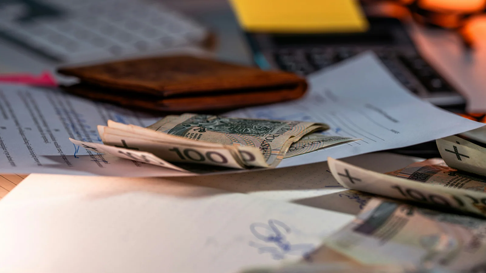 Organised documents prepared for a notarial deed appointment