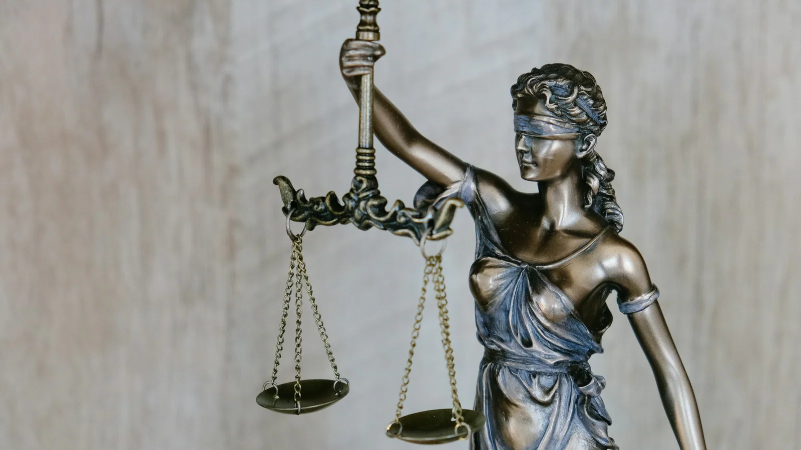 Scales of justice in a neutral legal setting